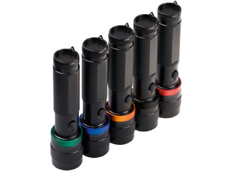 LED Leuchte "Security 3W schwarz/blau" Werbeartikel