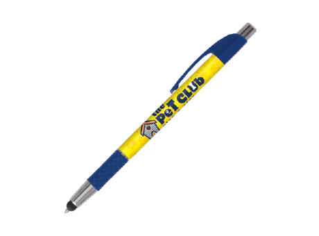 DIA Kugelschreiber Stylus mit Griffzone mit 4c-Druck all over bedrucken