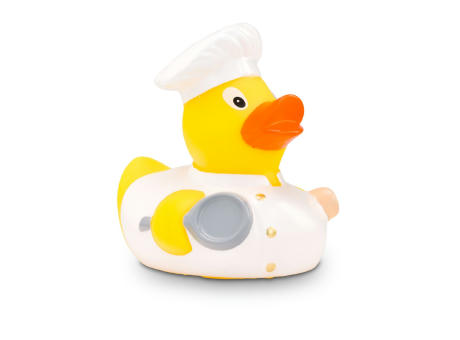 Werbeente Bruno Bratpfanne Weiß Werbeartikel