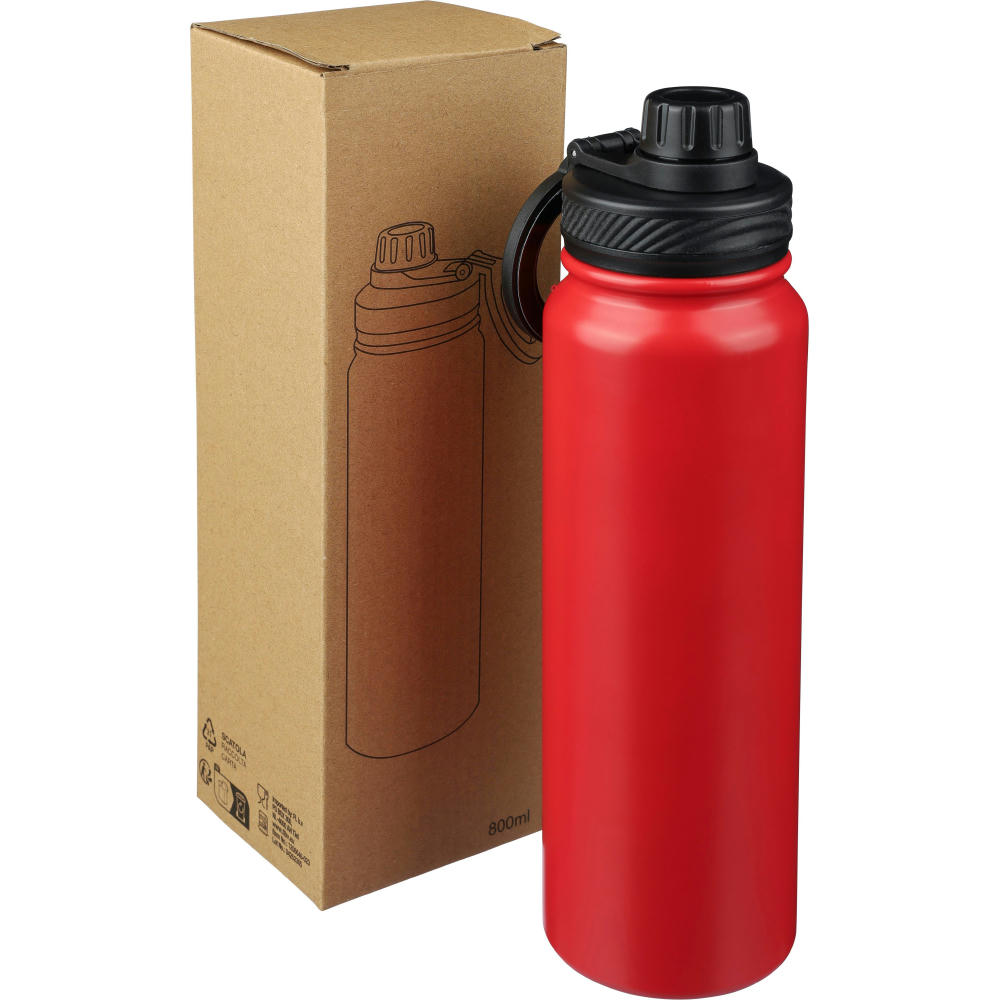 Doppelwandige Flasche aus Edelstahl (800 ml) Zinnia Werbeartikel