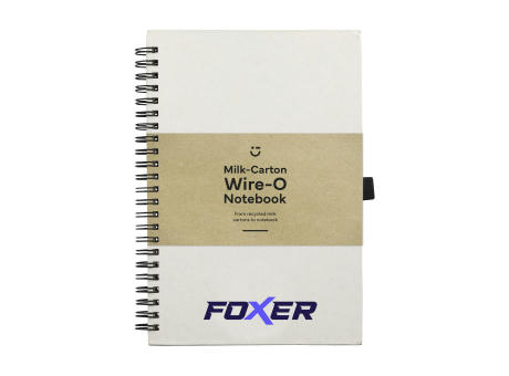 Milk-Carton Wire-O Notebook A5 Notizbuch Werbeartikel