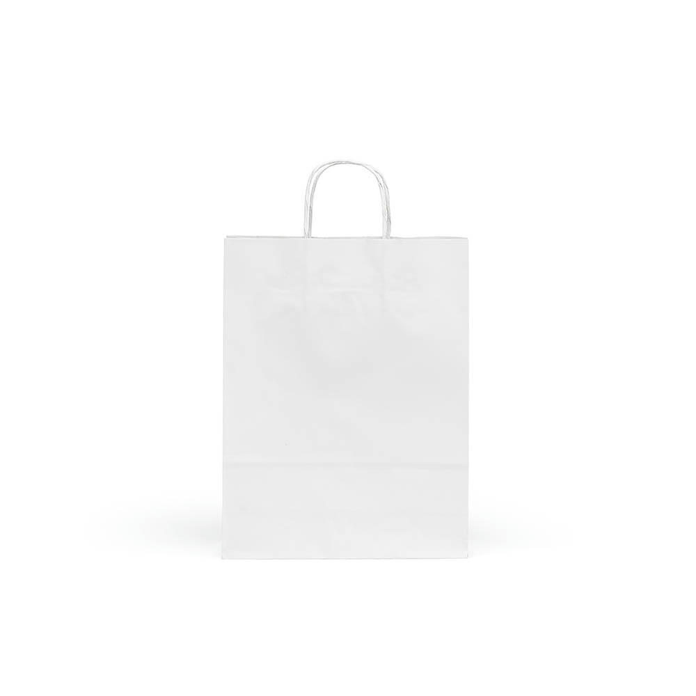 Etna M weiße FSC®-Kraftpapiertasche. 90g/m². Hergestellt in Portugal Werbeartikel