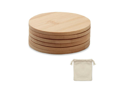 Untersetzer-Set Bambus Werbeartikel