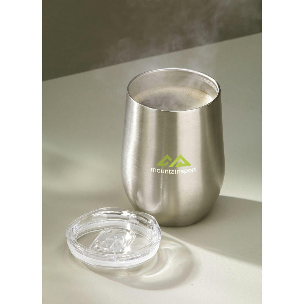 Huevo RCS Recycled Steel Cup 350 ml Thermobecher Werbeartikel