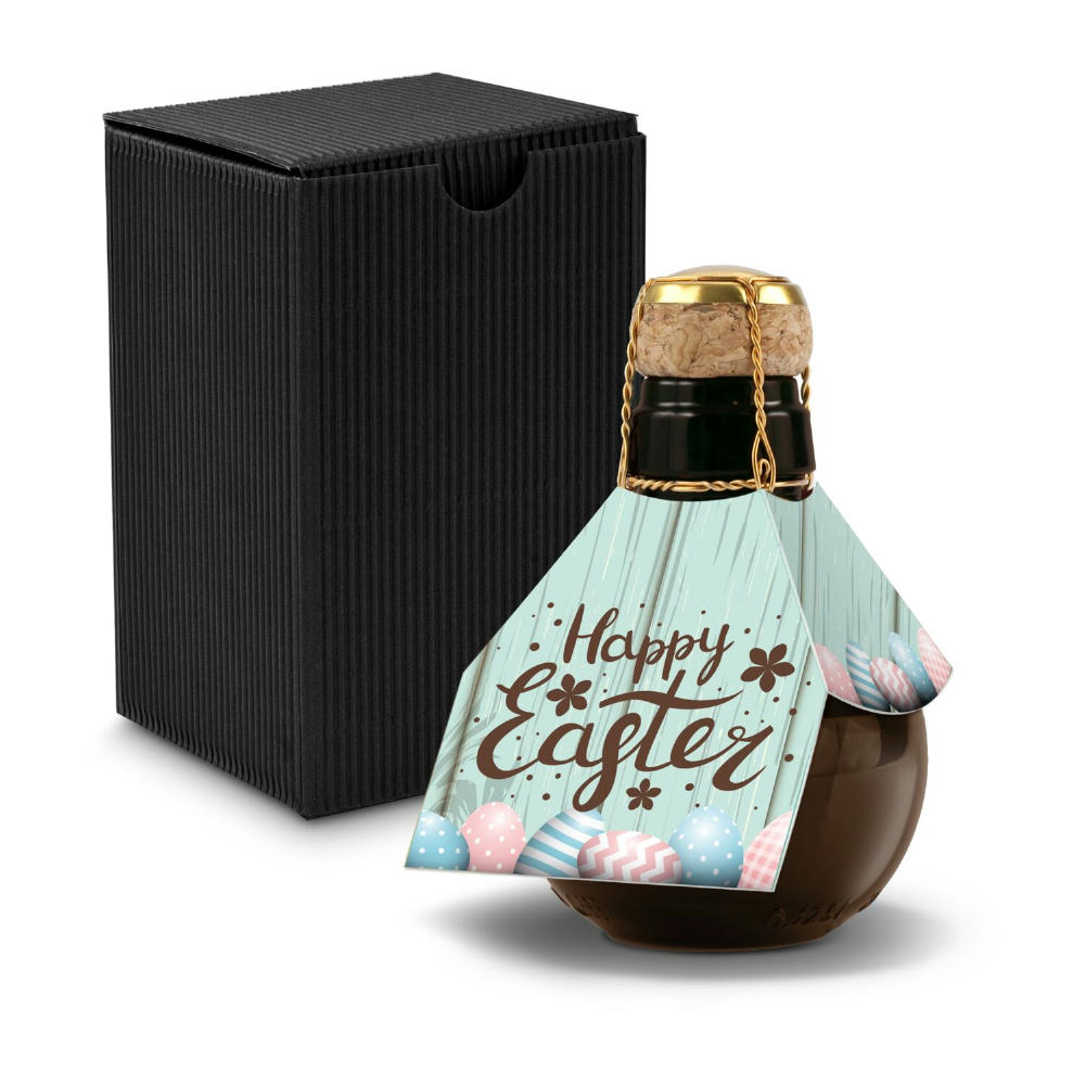 Product image Kleinste Sektflasche der Welt! Happy Easter - Inklusive Geschenkkarton in Gelb, 125 ml Werbeartikel