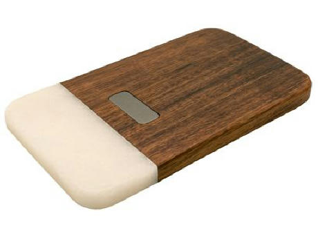 Product image Schneidebrett aus Akazie & weißem Marmor 'Stavanger' (S) Werbeartikel