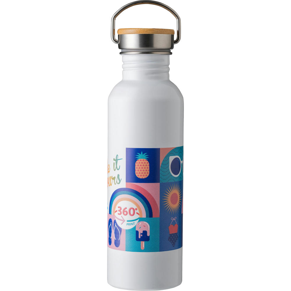 Edelstahl Trinkflasche Mohnblume Werbeartikel