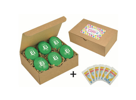 LogoEi 6er  Snack-Box - Blau Werbeartikel