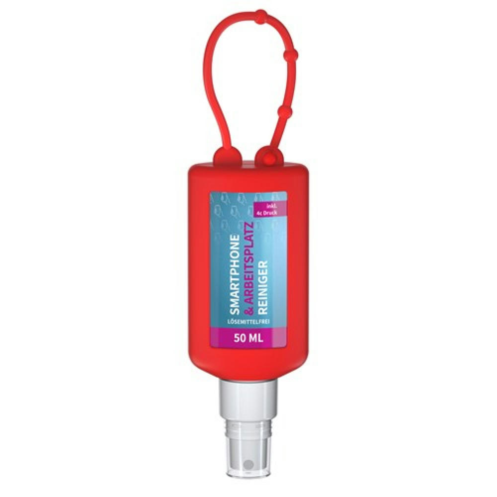 Product image 50 ml Bumper rot - Smartphone & Arbeitsplatz-Reiniger - Body Label Werbeartikel