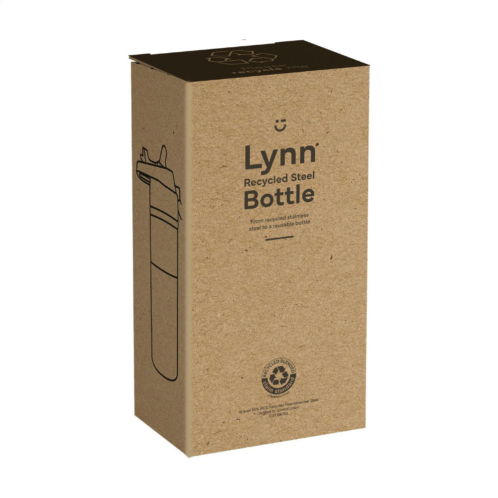 Lynn RCS Recycled Steel Bottle 500 ml Thermosflasche Werbeartikel