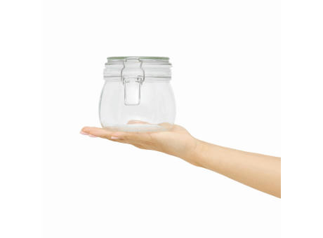 CLICKY M - Vorratsglasmit Bügelverschluss, Füllmenge ca. 500 ml Werbeartikel