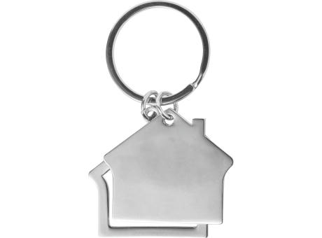Product image Schlüsselanhänger aus Zink-Aluminium in Hausform Amaro bedrucken