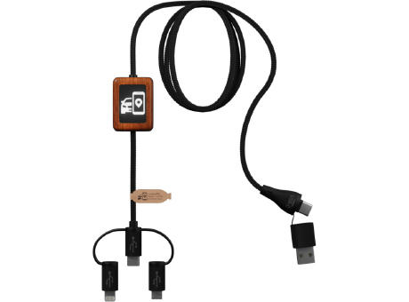 SCX.design C46 5-in-1 CarPlay-Kabel mit Leuchtlogo bedrucken