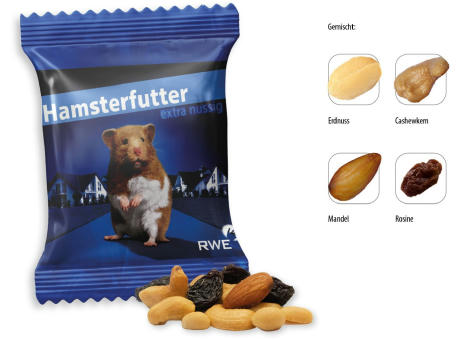 Studentenfutter Werbetüte,   20 g, Inhalt: Studentenfutter bedrucken