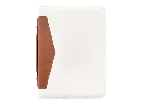 Dokumentenmappe aus recyceltem Canvas Carbasa Zip Werbeartikel