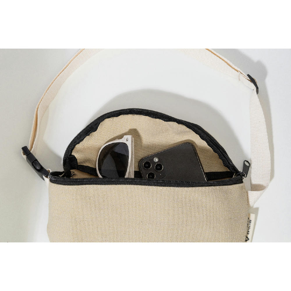 Gürteltasche aus recyceltem Canvas Rekan Hip Werbeartikel