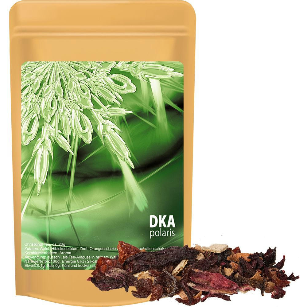 Product image Weihnachts Früchtetee, ca. 20g, Standbeutel Mini Werbeartikel