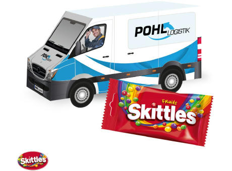 3D Präsent "Transporter" mit Skittles® Werbeartikel