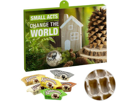 Premium-Präsent-Adventskalender "Eco" mit Kuhbonbons® Werbeartikel