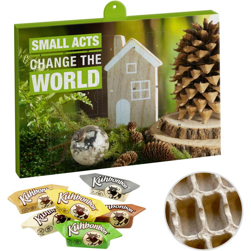 Product image Premium-Präsent-Adventskalender "Eco" mit Kuhbonbons® Werbeartikel