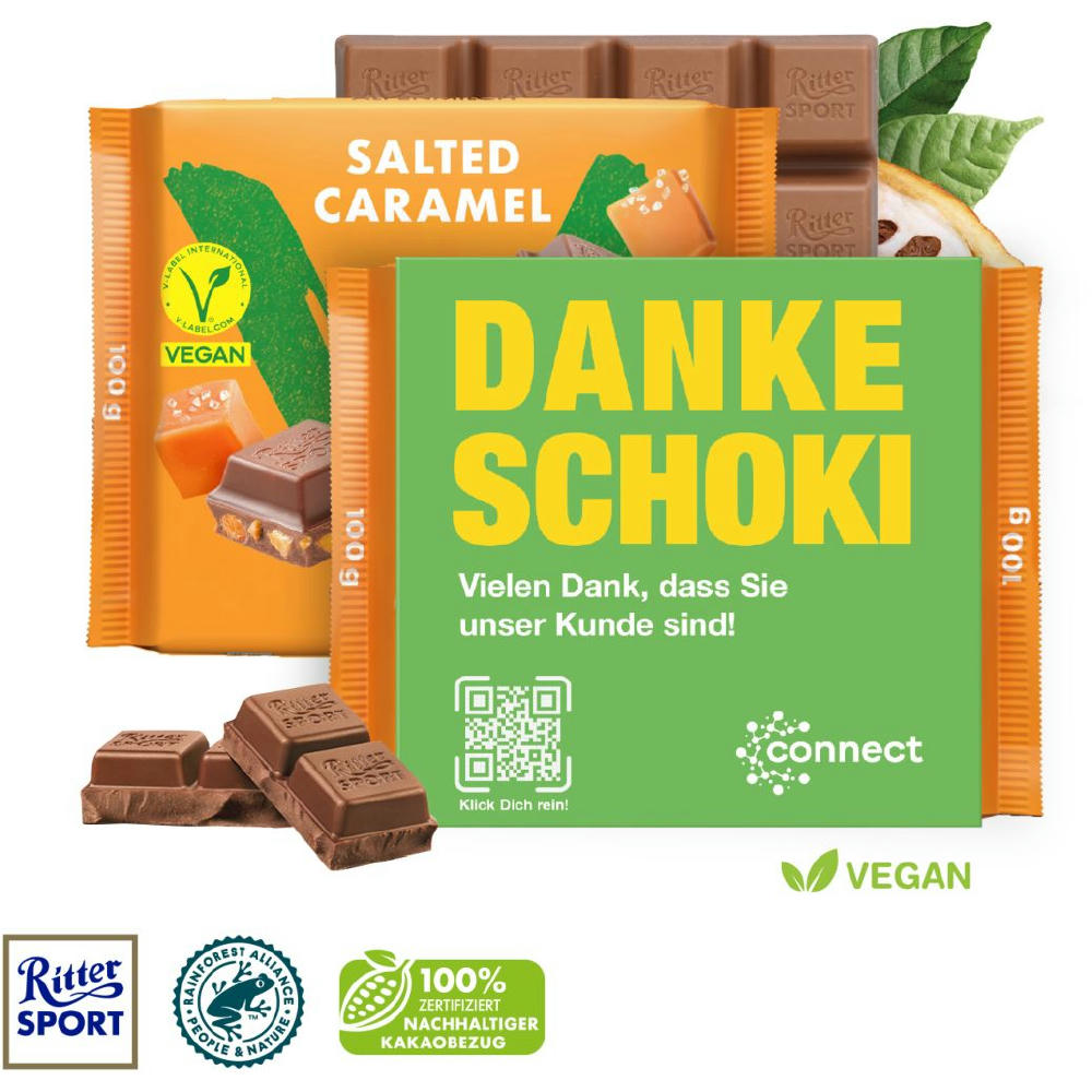 Product image Ritter SPORT "Vegan" mit Werbebanderole Werbeartikel