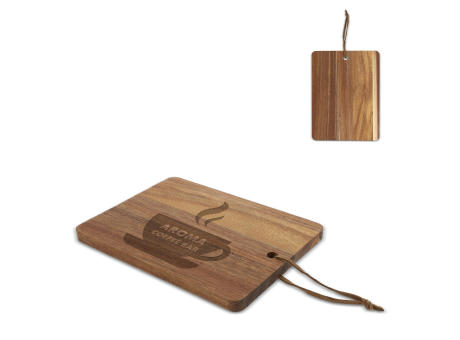 Servierbrett aus Akazie 20 x 15 x 1,2 cm Werbeartikel