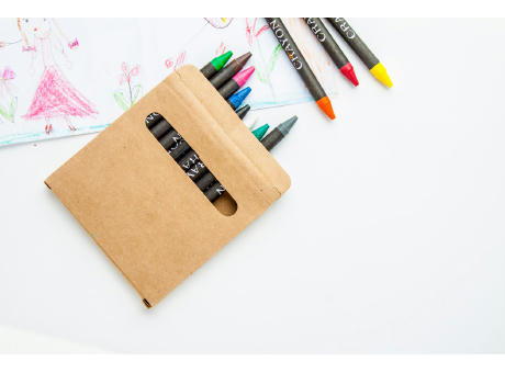 Wachsmalstift-Set (12-tlg) Lola Werbeartikel