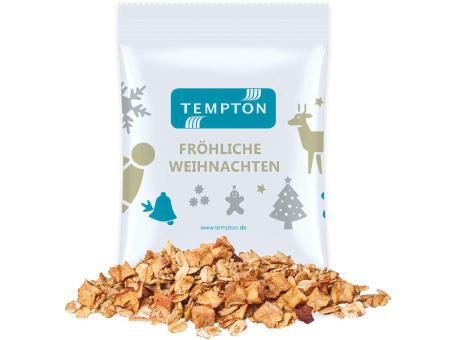 Crunchy Weihnachtsmüsli Apfel-Zimt, ca. 60g, Maxi-Tüte Werbeartikel