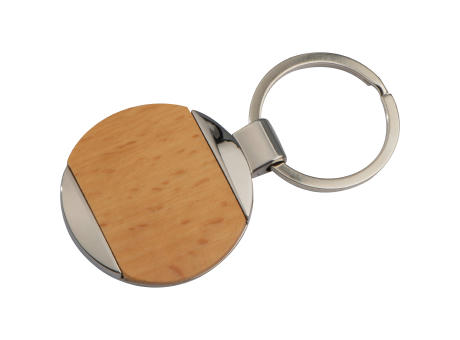 Metall-Holz-Schlüsselanhänger Langhaus bedrucken