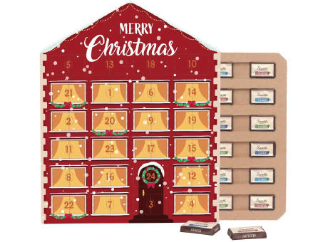 Product image Täfelchen Adventskalender Haus ECO Werbeartikel