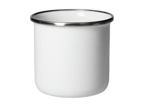 Product image Emaille-Becher "Cozy",300 ml, weiß bedrucken