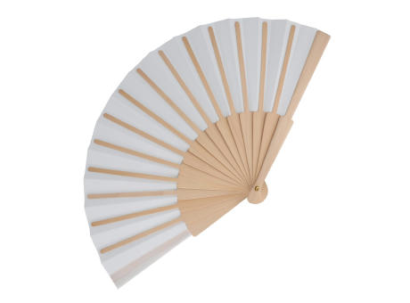 Fächer aus Holz mit R-PET Werbeartikel