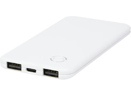 Product image Slender 4000 mAh flache Dual Powerbank bedrucken