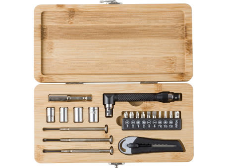 Bambus-Werkzeugsatz Elmar Werbeartikel