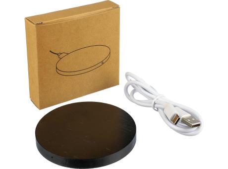 Wireless Ladepad aus Bambus Fernando Werbeartikel