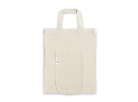 Product image BEIRUT. Faltbare Tasche aus Baumwolle (50%), receycelte Baumwolle (30%) und Polyester (20% rPET) (140 g/m²) bedrucken