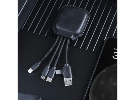 4001 | Xoopar Iné Gamma NFC Powerbank with Charging cables 3000mAh  bedrucken