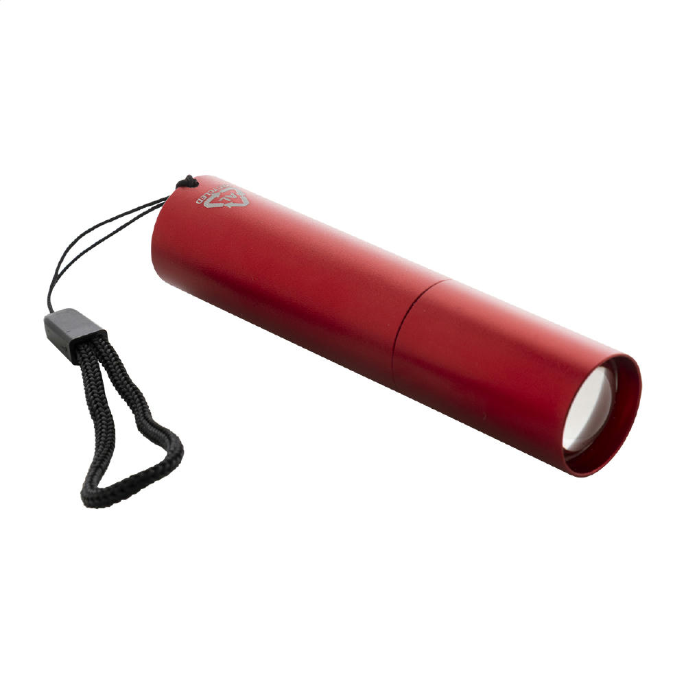 Product image wiederaufladbare Taschenlampe aus recyceltem Aluminium Chargelight Tone Werbeartikel