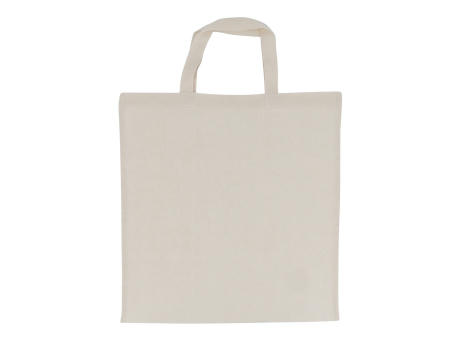 Tragetasche aus Baumwolle OEKO-TEX® 140g/m² 38x42cm kurze Henkel bedrucken