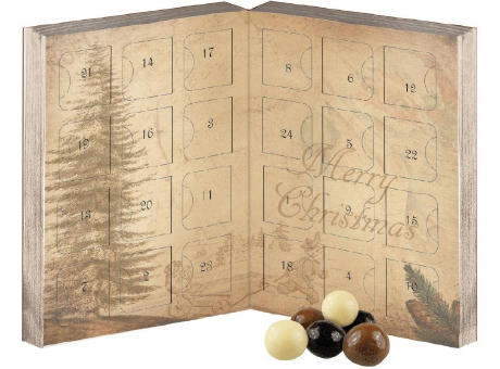 Product image Knusperkugeln-Mix, ca. 50g, Adventskalender Mini Klappbar bedrucken