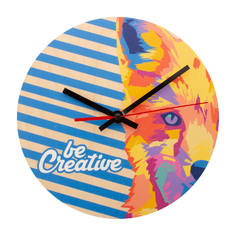 Product image Inidividuelle Wanduhr BeTime Wood D Werbeartikel