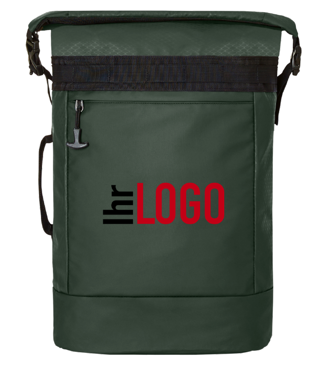 Halfar Notebook Rucksack ACTIVE in Dunkelgrün als Werbeartikel – Notebook Rucksack mit Logo bedrucken für Unternehmen