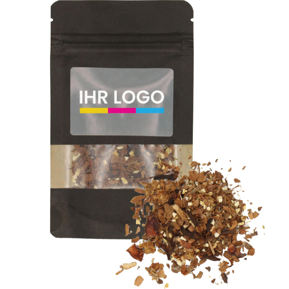 Product image Glühweingewürz verpackt im Doypack Beutel klein Schwarz Werbeartikel
