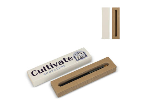 Stiftebox aus recyceltem Milchkarton, 1 Stift bedrucken