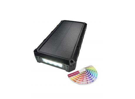 Product image Outdoor Solar Powerbank PB-58 Wireless Charging 10000 mAh Blau bedrucken