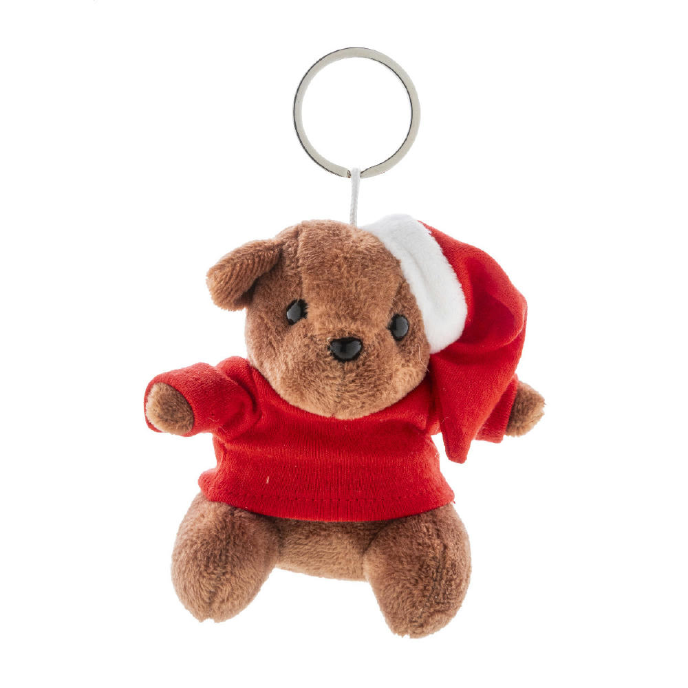 Product image Plüsch-Weihnachts-Teddybär-Schlüsselanhänger Julnalle Werbeartikel