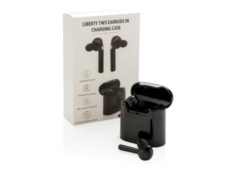 Liberty kabellose Kopfhörer in Ladebox Werbeartikel