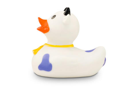 Werbeente Karla Kuh Lila-Weiß Werbeartikel