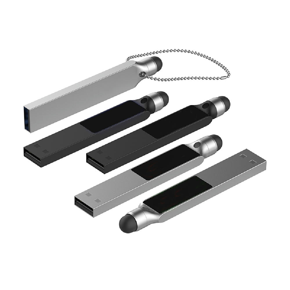 USB-Stick LED 06 USB 2.0 COB   1 GB Schwarz Werbeartikel