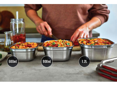 Black+Blum 3-tlg. Mealprep Box Set - klein, medium, groß Werbeartikel